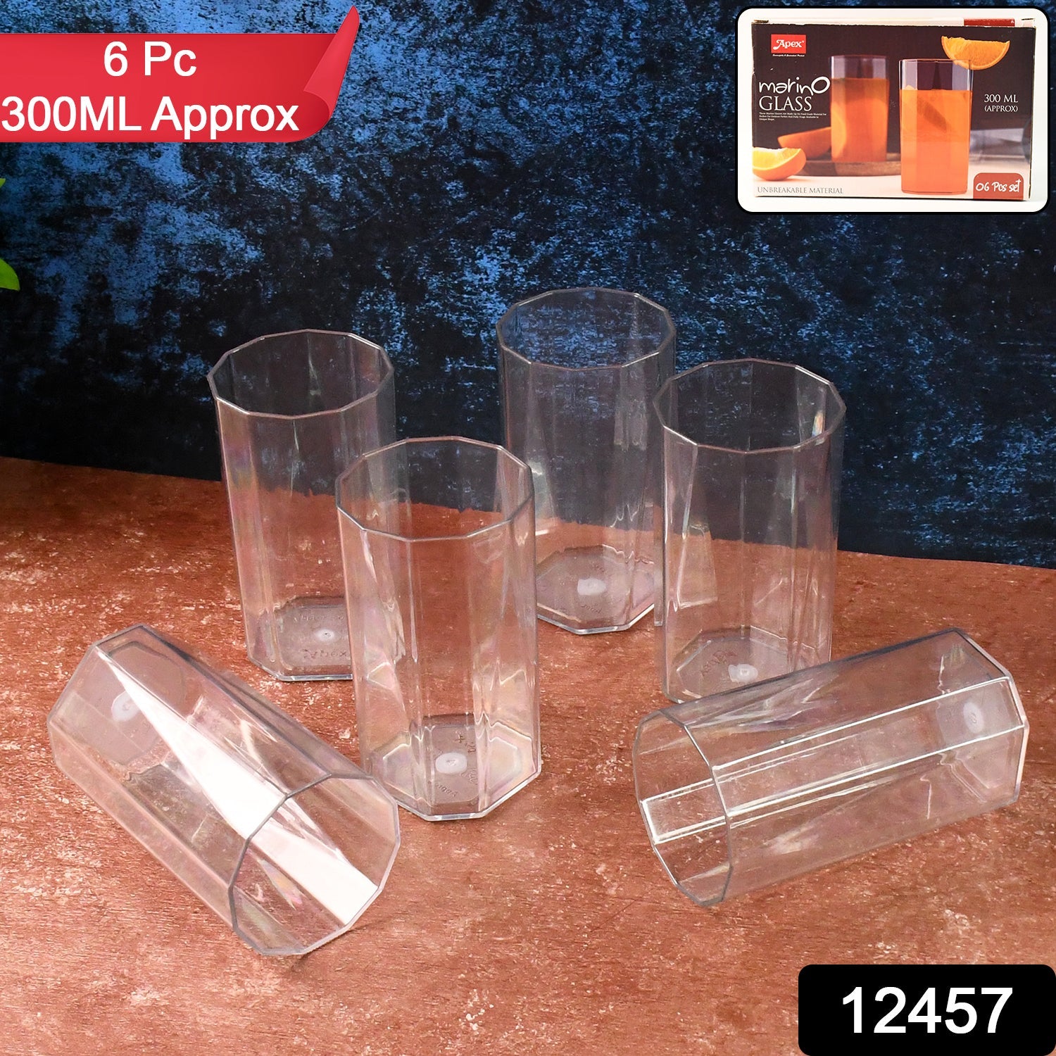 Transparent Metro Design Plastic Tumbler Set Transparent Metro Design Plastic Tumbler Set
